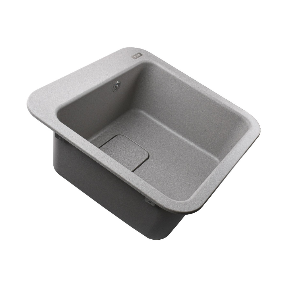 Гранітна мийка Globus Lux BARBORA сірий камiнь 510x510мм-А0005