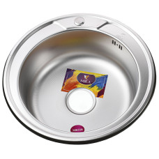 Мийка кухонна врiзна кругла 510х180 Decor MR 510 D Mira