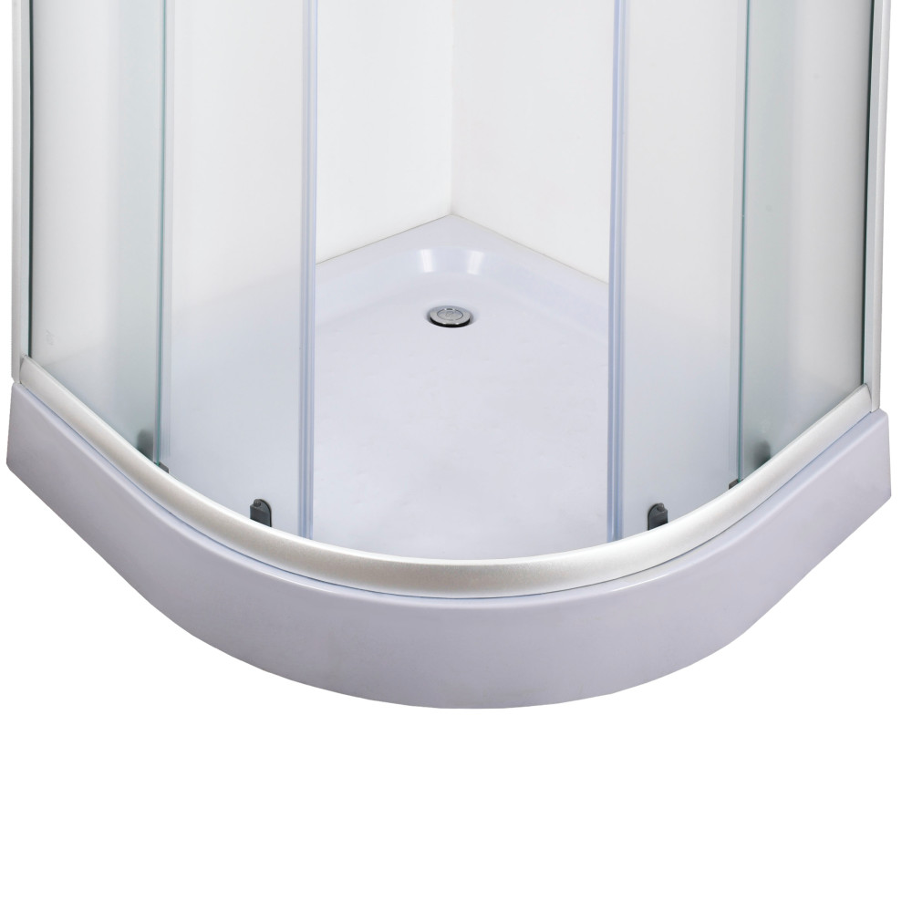 Душова кабіна півкругла WISLA L90FW (L90W) BRAVO (2уп.)