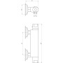 Змішувач гігієнічний Tremolada (Italy) Тремо-443 Термостат зі стіни, Шланг-120 мм