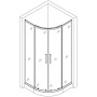 Душова кабіна півкругла DRAWA L90TB.Mosaic (L90B.Mosaic) BRAVO (2уп.)