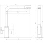 Змішувач для кухні під осмос Globus Lux LAZER GLLR-0100-1-ONIX