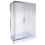 Душова кабіна прямокутна NISA L120TC (L120T) BRAVO (2уп.)