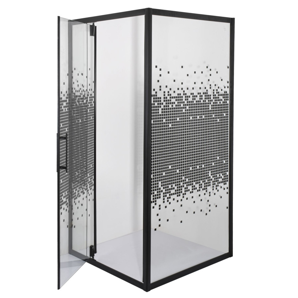 Душова кабіна квадратна без піддона MORAVA N90TB.Mosaic (N90B.Mosaic) BRAVO (1уп.)