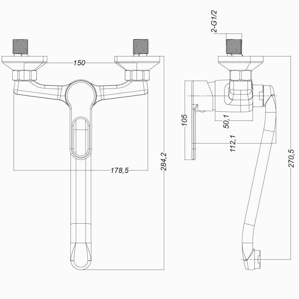 Змішувач для кухні Globus Lux Dolly GLD-0104