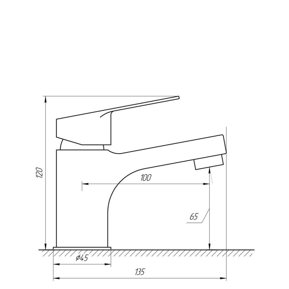 Змішувач для умивальника  TOPAZ CAPRI TCA-15201-H43