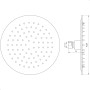 Душова лійка Globus Lux STS-0200 ТРОПИК St/ STEEL Polish