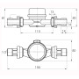 Лічильник гарячої води ECOSTAR DN15 1/2″ E-D R160