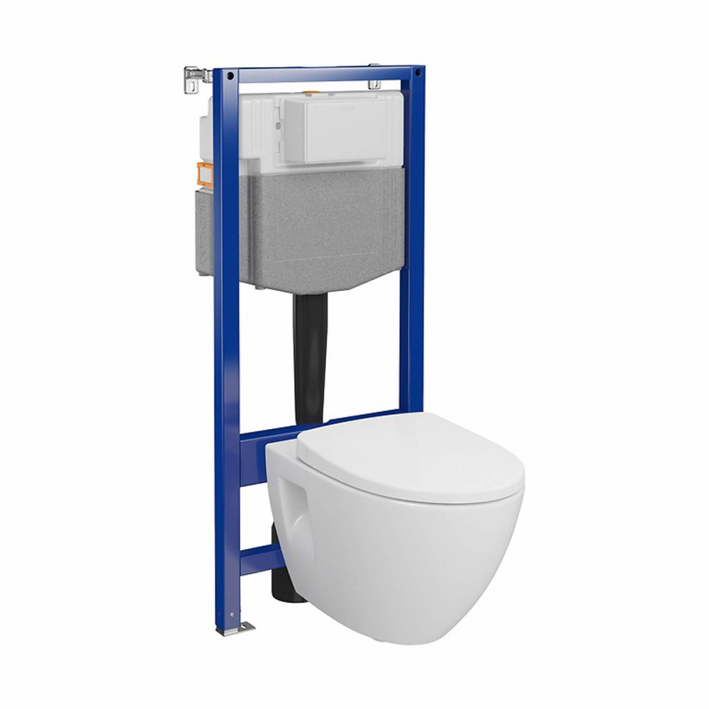 КОМПЛЕКТ С35 ІНСТ СИС-МА AQUA 50 QF MEХАН+ MODUO PLUS ОВАЛЬНИЙ CLEANON з сид дюр ліфт БЕЗ КНОПКИ