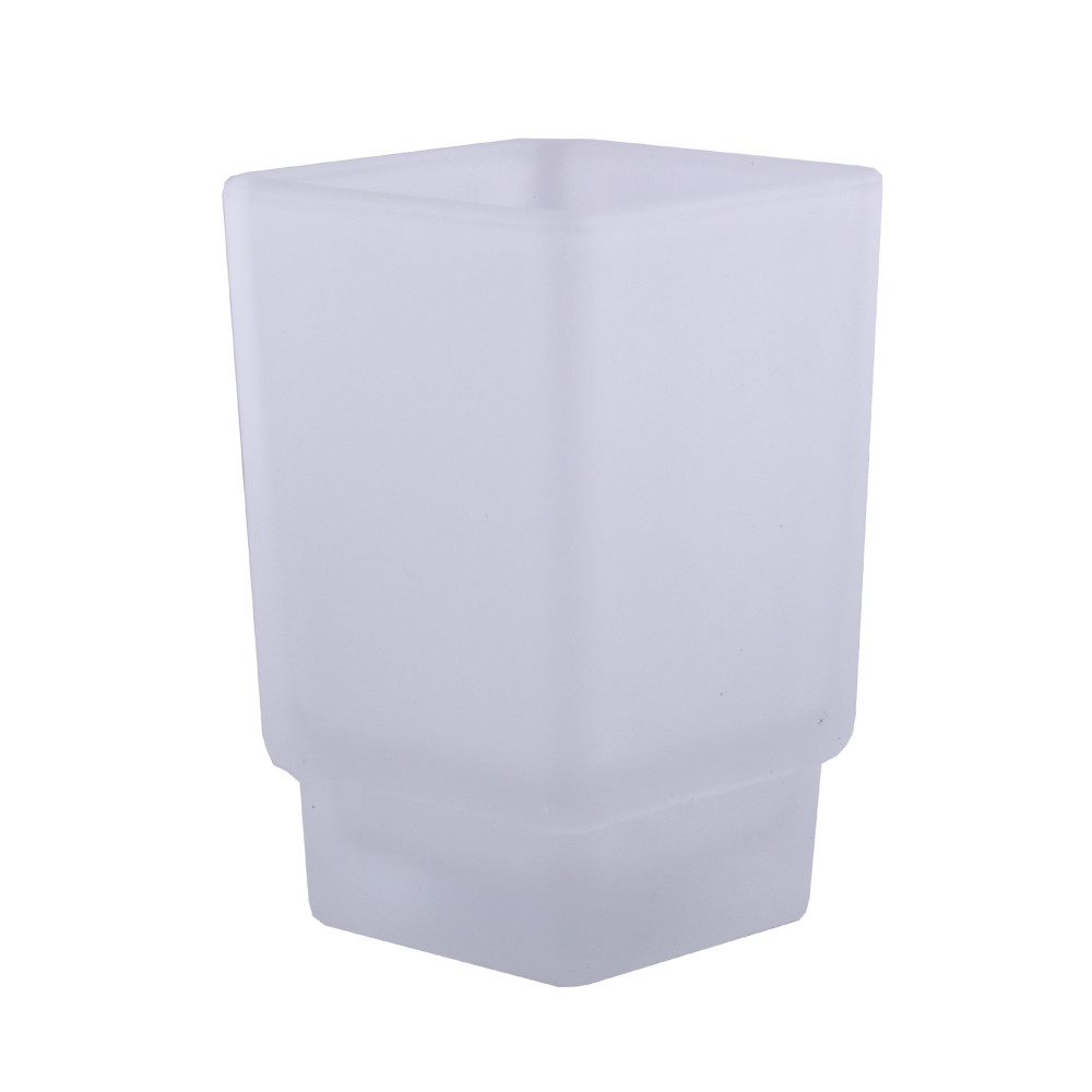 СТАКАН матовий квадратний GLASS 0021A для TKB, SQ ,BQ