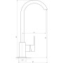 Змішувач для кухні Globus Lux Milano GLM-0203SQ