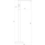 Змішувач для ванни TOPAZ LEXI TL 21113-H57-BL