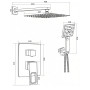 Душова система Globus Lux PIANO GLPN-205-SMART