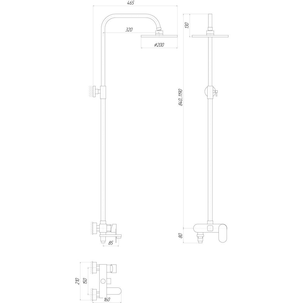 Душова система Globus Lux  DS0010