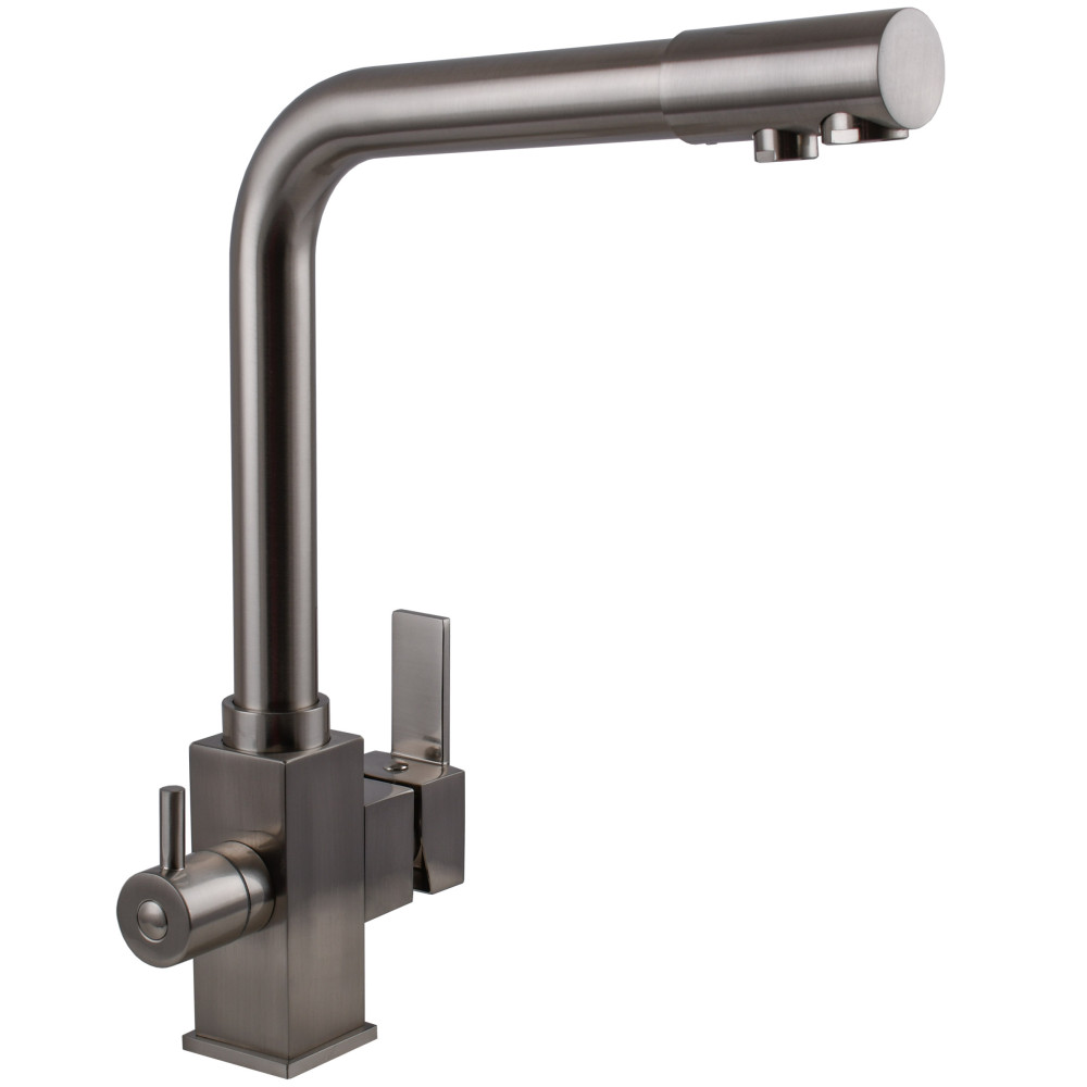 Змішувач для кухні під осмос Globus Lux LAZER GLLR-0100-8-STSTEEL