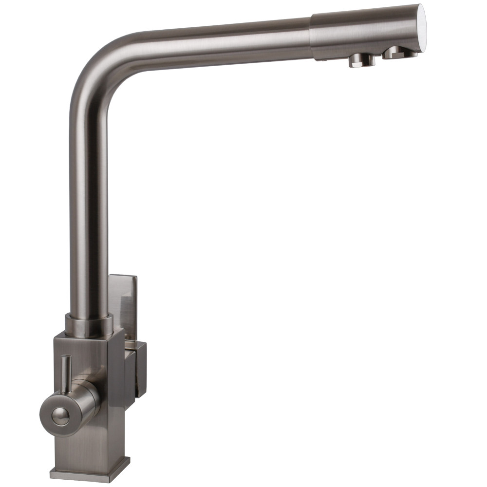 Змішувач для кухні під осмос Globus Lux LAZER GLLR-0100-8-STSTEEL