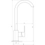 Змішувач для кухні Globus Lux Milano GLM-203SQ-BB