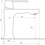 Змішувач для умивальника Globus Lux Laguna GLA-0401-10-BB