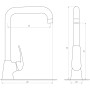 Змішувач для кухні Globus Lux Koln GLK-0203L-10-BB