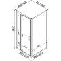 Душова кабіна квадратна без піддона MORAVA N90TB (N90BT) BRAVO (1уп.)