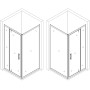 Душова кабіна квадратна без піддона MORAVA N90TB.Mosaic (N90B.Mosaic) BRAVO (1уп.)