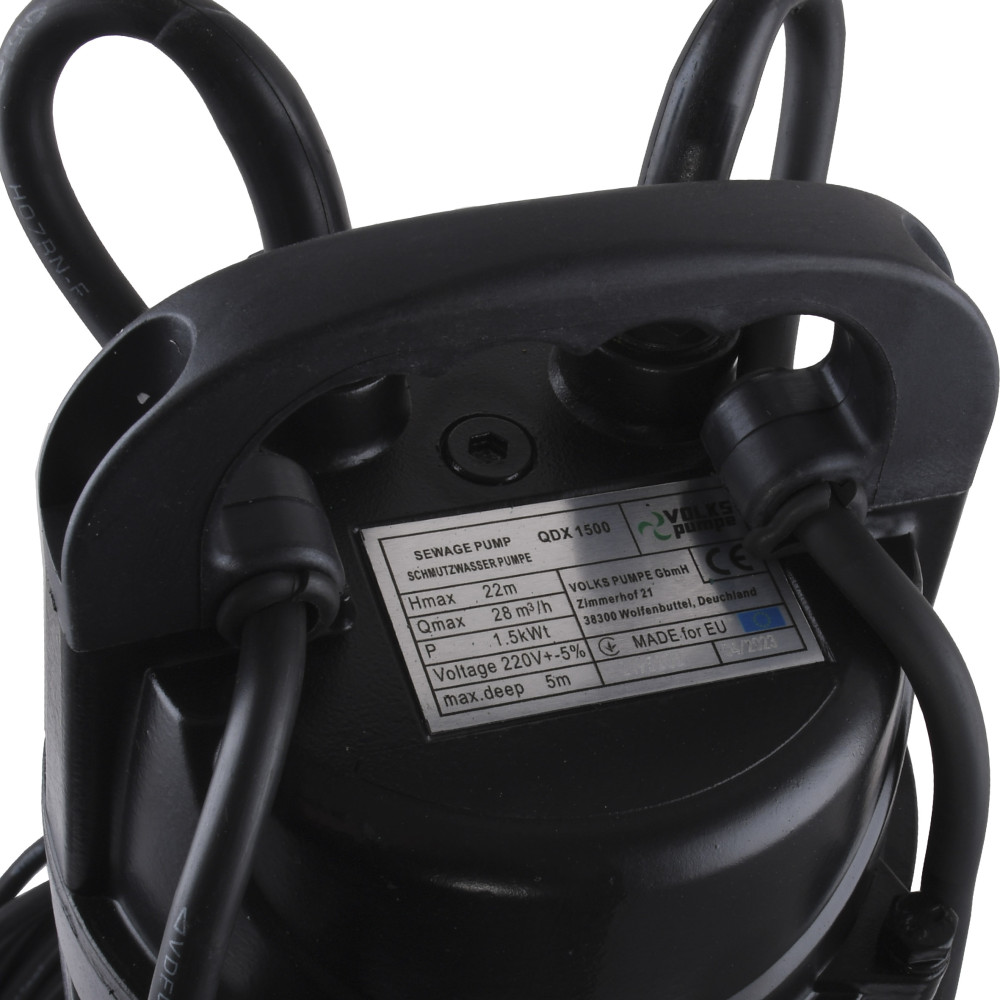 Насос дренажний VOLKS pumpe QDX1500 1,5кВт