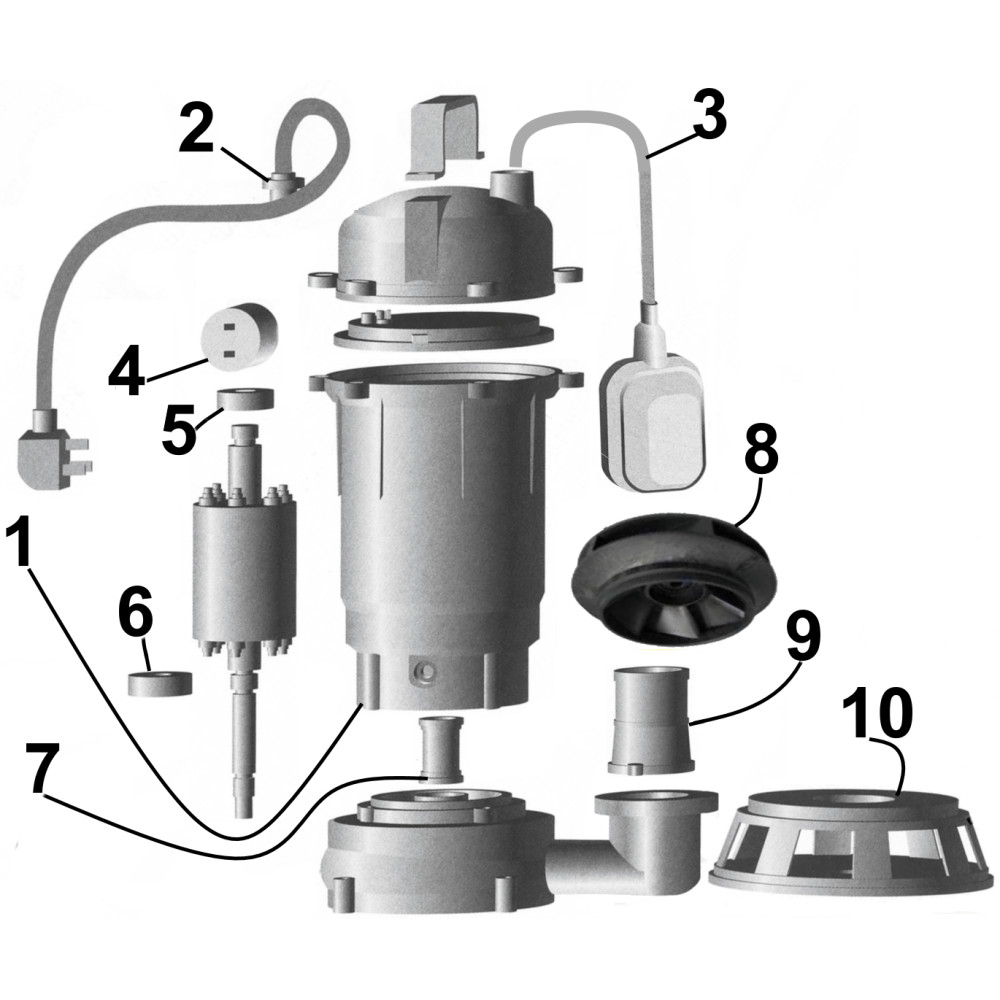 Насос дренажний VOLKS pumpe QDX1500 1,5кВт