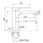 Змішувач для умивальника Globus Lux PIANO GLPN-0401