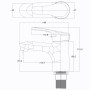 Змішувач для умивальника Globus Lux Solly GLSO-0401HL