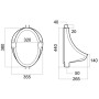 ПІСУАР FLATBACK UR-FB-OV