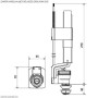 Клапан заповнення K.K.POL 350/ZND/113-00-T0, 3/8″ МО, нижн. латунь