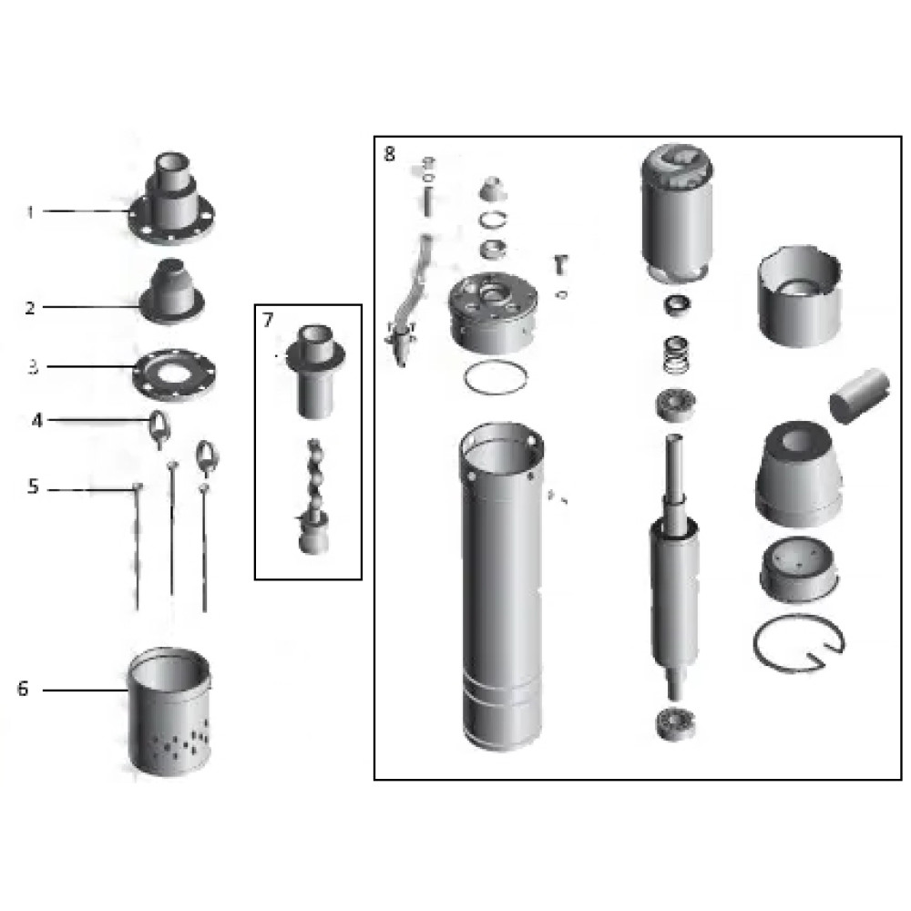 Насос свердловинний шнековий VOLKS pumpe 3QGD 1,5-70-0,37кВт 3 дюйма + кабель 15м