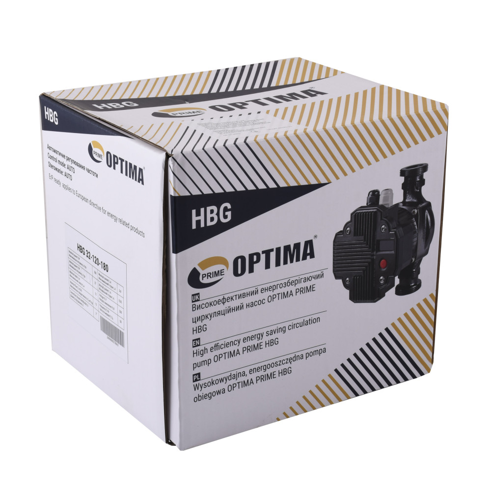 Насос циркуляційний енергоощадний  Optima PRIME HBG 32-120AUTO 180мм