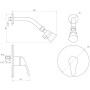 Змішувач для душу Globus Lux SOLLY GLSO-0105S