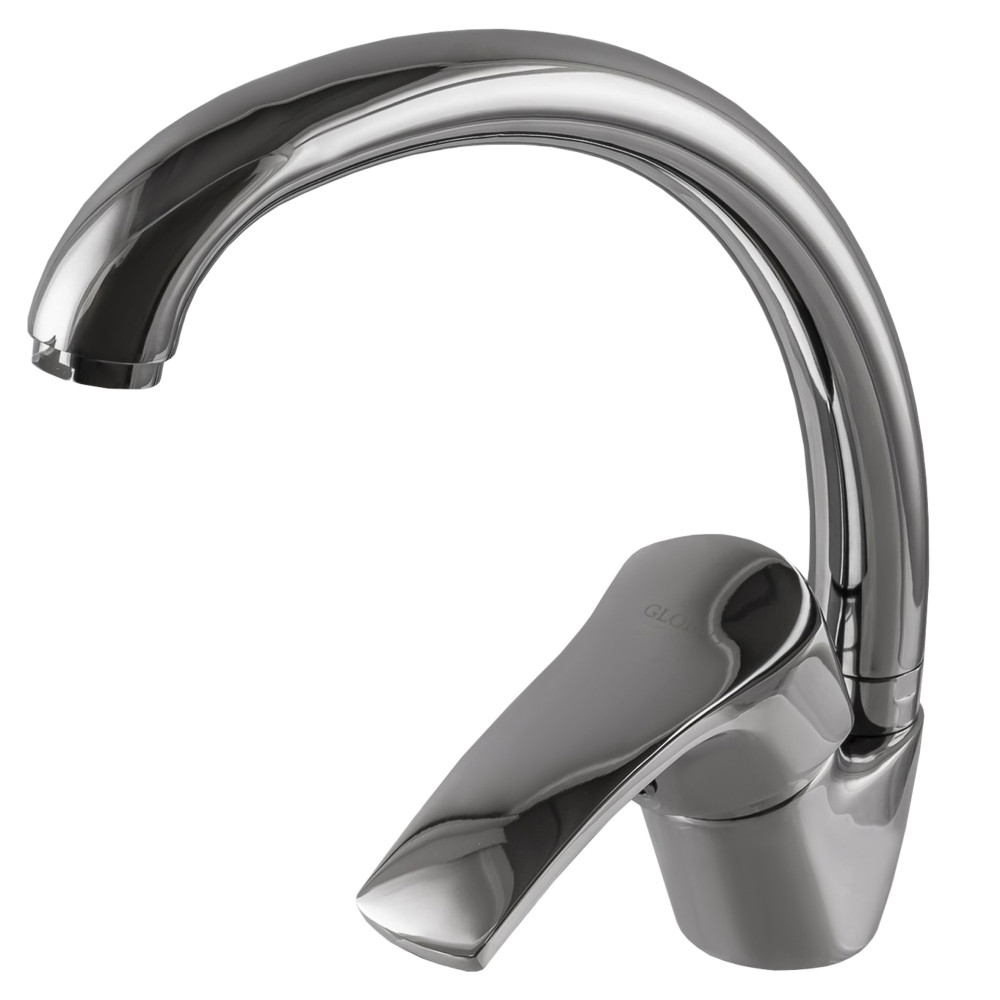 Змішувач для кухні Globus Lux QUEENSLAND GLQU-0203S латунь на гайці(картридж Sedal)