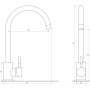 Змішувач для кухні Globus Lux ALPEN SUS-203S