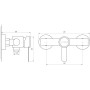 Змішувач для душу Globus Lux WIEN SBT2-105