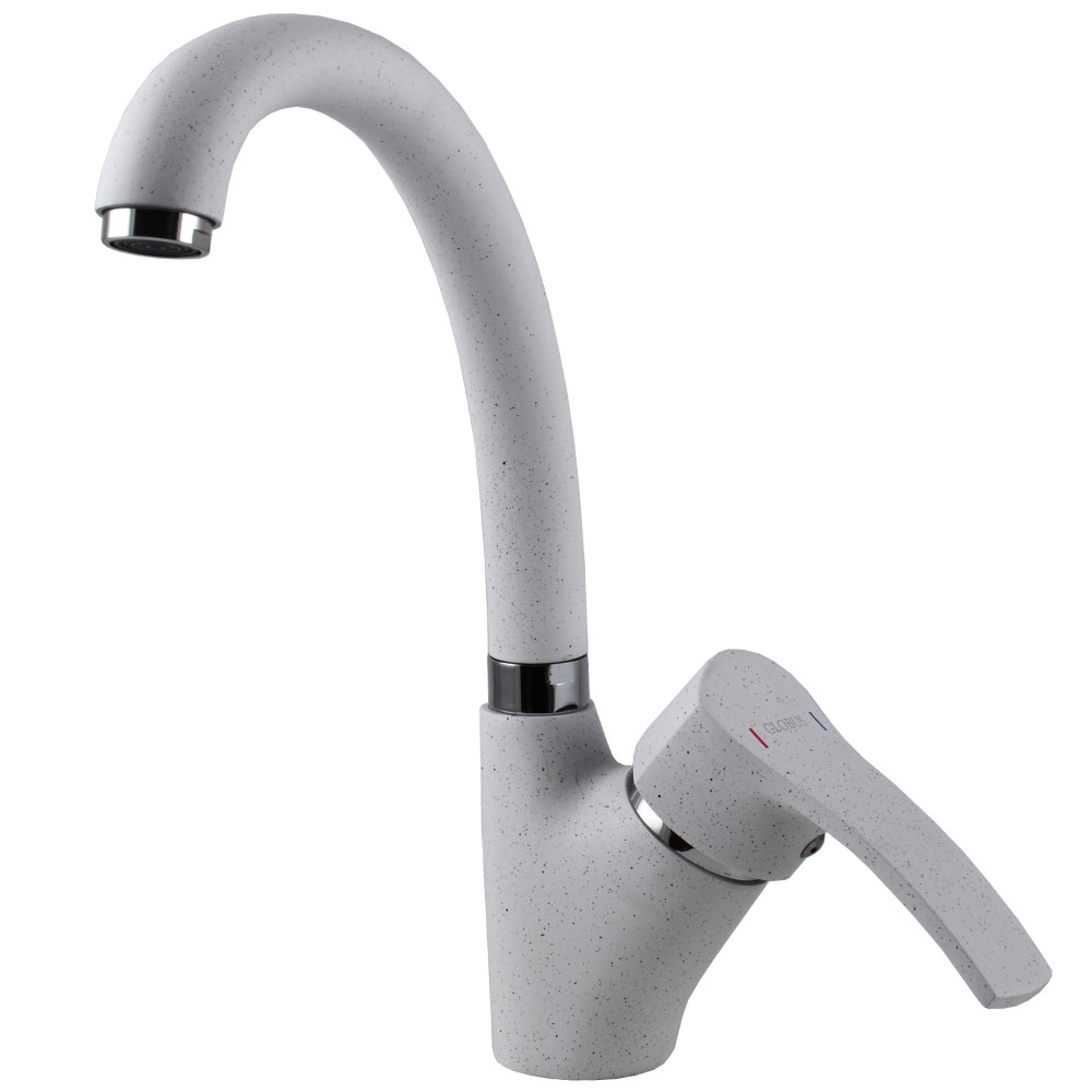Змішувач для кухні Globus Lux QUEENSLAND GLQU-0203S-BIG-7-WHITE