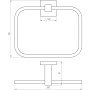 Тримач рушників Globus Lux SQ 9407 SUS304