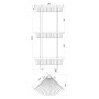 Поличка кутова TOPAZ 4115-3