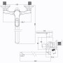 Змішувач для ванної Globus Lux Dolly GLD-0208