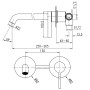 Змішувач для умивальника TOPAZ MODERNO TMD-33235-H78A