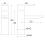 Змішувач для умивальника Globus Lux KUBUS SKU-101
