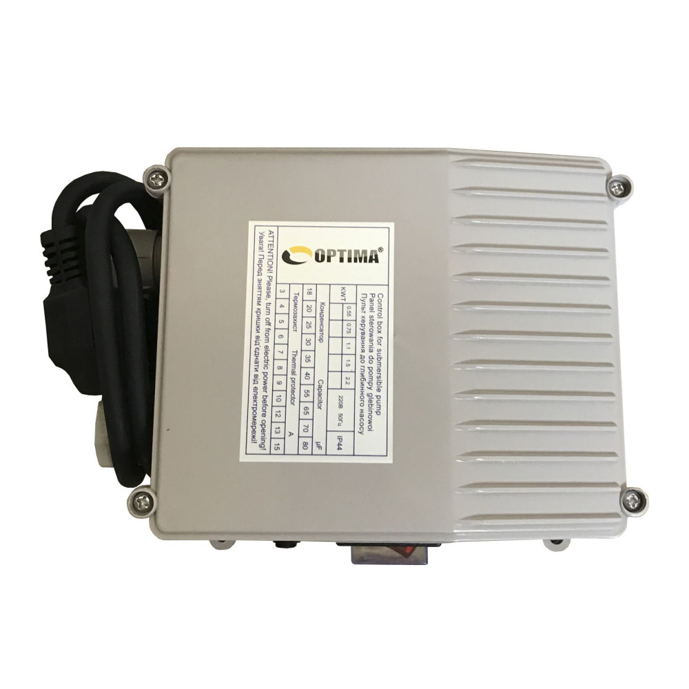 Насос свердловинний з підв, стійк, до піску 3″ OPTIMA  3SDm1,8/11 0,25 кВт 45м + пульт+кабель25м NEW
