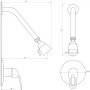 Змішувач для душу Globus Lux SENA GLS-0105S