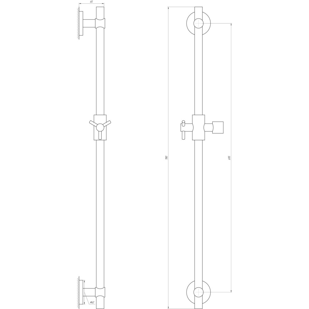 Душова стійка Dishi T1106-C