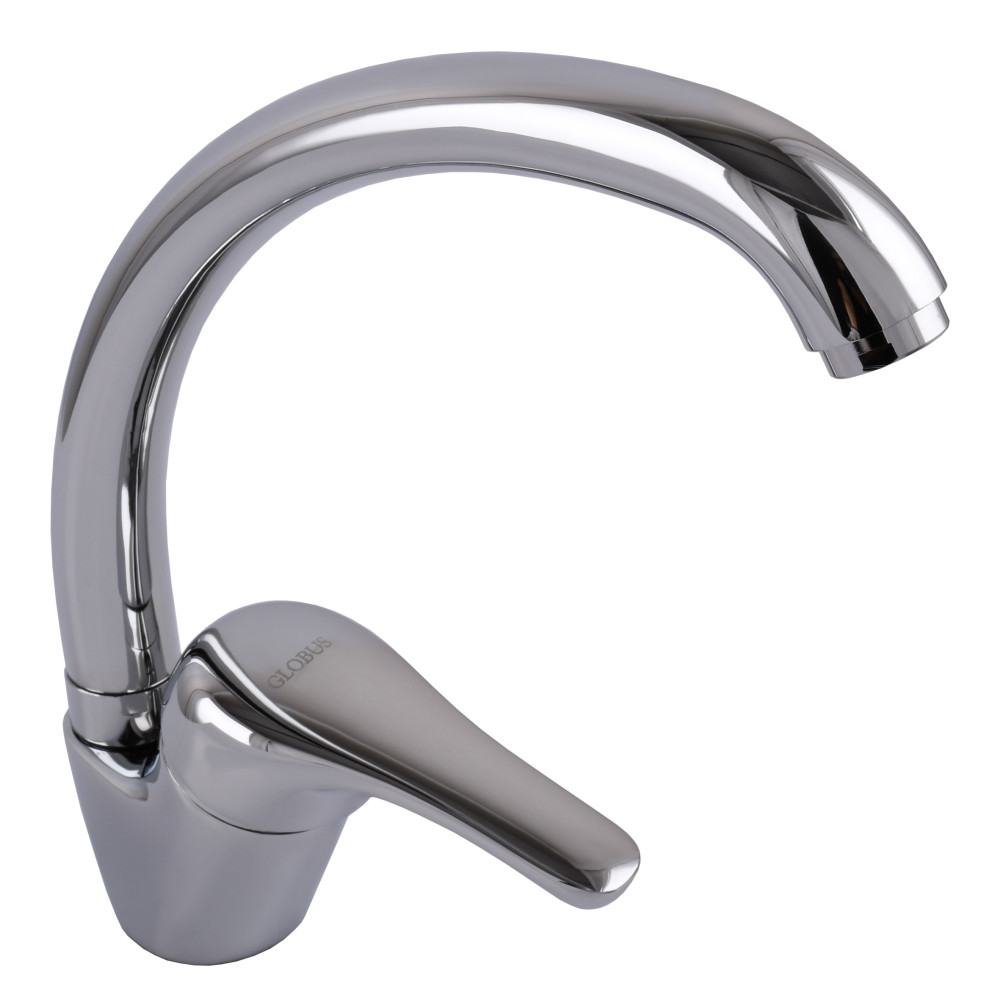 Змішувач для кухні Globus Lux Solly GLSO-0203S боковий латунь на гайці
