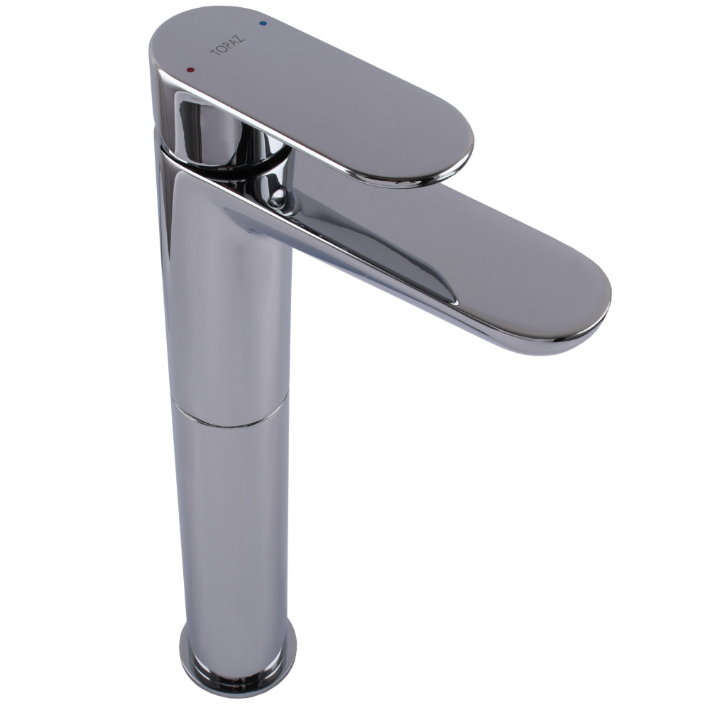 Змішувач для умивальника TOPAZ BARTS TB 07203-H36 високий H-305мм ,на гайці,шланги TAQ-M1055,D35