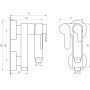 Змішувач гігієнічний Globus Lux GLN-3-106MIX