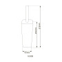 Йоржик підлоговий HOTEC 16.608 Квадратний Stainless Steel (L93xW93x(250-370) mm)